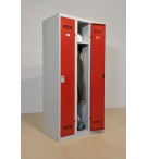 Vestiaire industrie propre 2 colonnes serrure moraillon VINCO VP2M