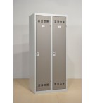 Vestiaire industrie propre 2 colonnes serrure moraillon VINCO VP2M
