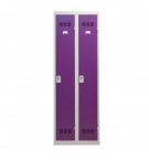 Vestiaire industrie propre 2 colonnes serrure moraillon VINCO VP2M