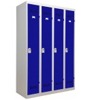 Vestiaire monobloc 4 portes industrie propre VINCO V4PM bleu reflex