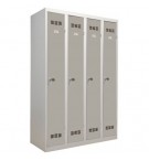 Vestiaire monobloc 4 portes industrie propre VINCO V4PM gris clair