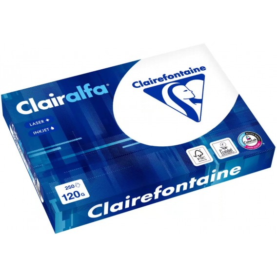 250 Feuilles de Papier A4 Blanc 120g Clairalfa 1952C