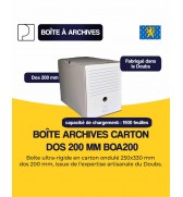 BOITE A ARCHIVES CARTON DOS 200mm