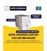 BOITE A ARCHIVES CARTON DOS 200mm