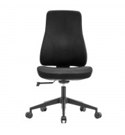 FAUTEUIL DE BUREAU LOB SYNCHRONE TRANSLATION AUTOREGULE DOSSIER REGLABLE TISSU NOIR