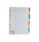 Jeu de 12 intercalaires A4 en polypro