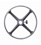 Repose-pieds noir chromé