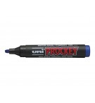 Marqueur permanent bleu PROCKEY PM 126 pointe biseautée Bleue Uni-ball