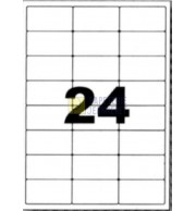 ETIQUETTES LASER BLANCHES 64X33.9mm - BOITE 2400 - 2001