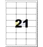 ETIQUETTES LASER BLANCHES 63.5X38.1mm - BOITE de 2100 - 2003