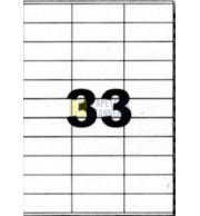 ETIQ LASER BLANCHE 70X25.4 / BOITE 3300 / 1001