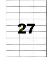 ETIQ LASER BLANCHE 70X30 / BOITE 3000 / 1003