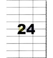 ETIQ LASER BLANCHE 70X36 / BOITE 2400 / 1007