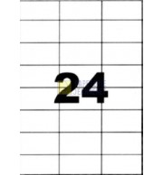 ETIQUETTES LASER BLANCHES 70X37mm - BOITE DE 2400 - 1009