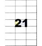 ETIQUETTES LASER BLANCHES 70x42mm - BOITE DE 2100 - 1011