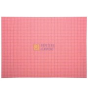 FICHES BRISTOL 75X125 ROSE 5X5 / PAQ 100