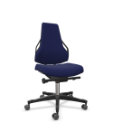 Siège d'atelier Tec Identity production et Atelier DAUPHIN vérin standard tissu king bleu