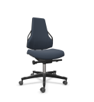 SIEGE DE TRAVAIL LABORATOIRE vérin standard tissu valencia gris