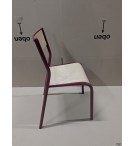 CHAISE 501 SCOLAIRE EPOXY ROUGE GRENAT 3004 - TAILLE 5 / CM