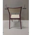 CHAISE 501 SCOLAIRE EPOXY ROUGE GRENAT 3004 - TAILLE 5 / CM