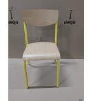 CHAISE 100 SCOLAIRE EPOXY JAUNE - TAILLE 5