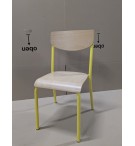 CHAISE 100 SCOLAIRE EPOXY JAUNE - TAILLE 5
