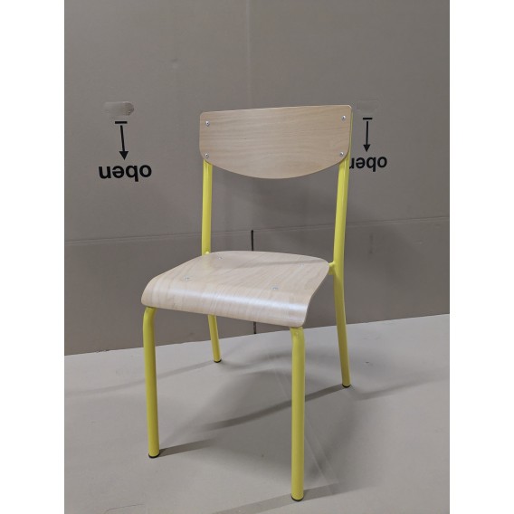 CHAISE 100 SCOLAIRE EPOXY JAUNE - TAILLE 5