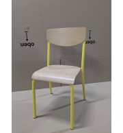 CHAISE 100 SCOLAIRE EPOXY JAUNE - TAILLE 5