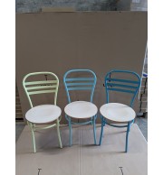 CHAISE BISTROT EPOXY ET BOIS