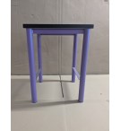 TABLE CHEVET PLATEAU MELAMINE CHENE CLAIR - EPOXY VIOLET