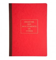 REGISTRE DES MOUVEMENTS DE TITRES 40P 21X29.7cm