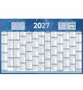PLAQUE CALENDRIER 13 MOIS / FACE 43X65 CM