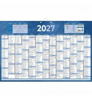 PLAQUE CALENDRIER 13 MOIS / FACE 43X65 CM