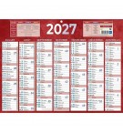 PLAQUE CALENDRIER 7 MOIS / FACE 32X42 CM