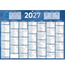 PLAQUE CALENDRIER 7 MOIS / FACE 32X42 CM