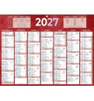 PLAQUE CALENDRIER 7 MOIS / FACE 32X42 CM