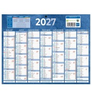 PLAQUE CALENDRIER 7 MOIS / FACE 21x26.5cm