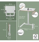 Bureau assis-debout compact pliable Leitz Ergo 65880001