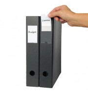 PORTE ETIQUETTES ADHESIF 35X75mm - SACHET DE 12
