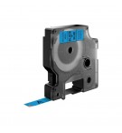 Ruban titreuse Dymo D1 40916 - Ruban noir/bleu - 9 mm x 7 m - Vue 2