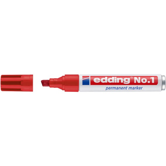 EDDING MARQUEUR PERMANENT N°1 ROUGE