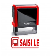 Tampon Trodat Printy formule commerciale "Saisi le" rouge