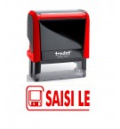 Tampon Trodat Printy formule commerciale "Saisi le" rouge - Vue 1