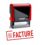 Tampon Trodat formule commerciale "Facture" rouge X-Print - Vue 1