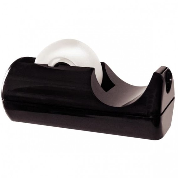 Dévidoir de bureau lourd noir pour adhésif 19 mm x 33 m