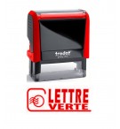 Tampon encreur X-Print "lettre verte" rouge Trodat - Vue 1