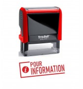 Tampon Xprint formule "pour information" Trodat Printy 4912