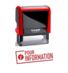 Tampon Xprint formule "pour information" Trodat Printy 4912 - Vue 1