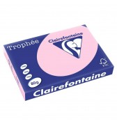 Ramette 500 feuilles papier A3 80g rose Clairefontaine 1888C