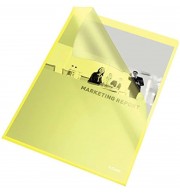 POCHETTES COIN 11/100° A4 JAUNES - PAQUET DE 100